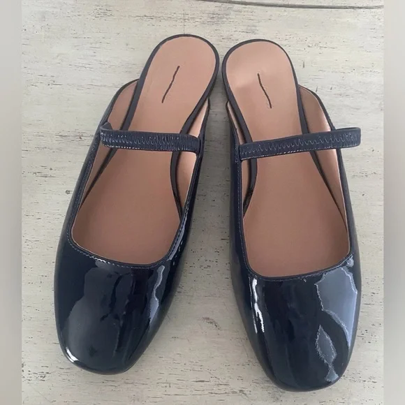 Madewell The Greta Ballet Flat Mule in Deep Indigo Size 9 NWOB $98 NV825 - Picture 4 of 7